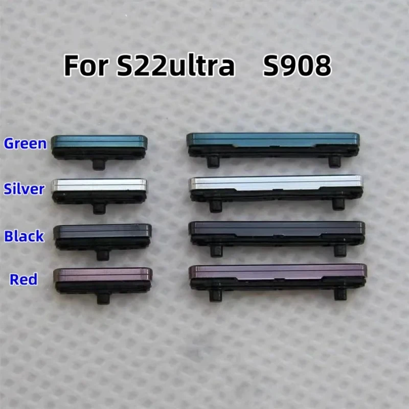 삼성 갤럭시 S22 SM-S901B S22Plus S906B S22Ultra SM-S908B 5G용 측면 볼륨 버튼 전원 키