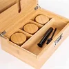 Wooden Herb Storage Box Stash Case Cigarette Rolling Tray Natural Handmade For Smoking Accessories Combo Men Gift 2