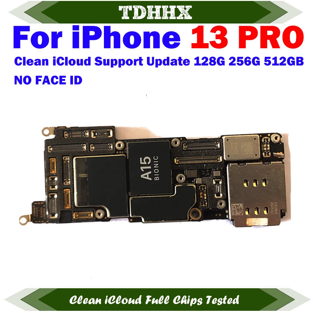 Main Logic Bodard Empty iCloud iPhone motherboard For iPhone 13 Pro Max Fully Tested Motherboard Support Update 4G 5G Plate 13Pro US LL/A Version