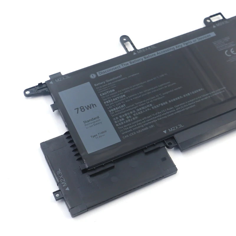 Shuozb 7146w Bateria do Portátil para Dell Latitude 7400 2-in1 9410 Series 0c76h7 C76h7 G8f6m 11.4v 78wh 6500mah Ferramentas Gratuitas - Imagem 6