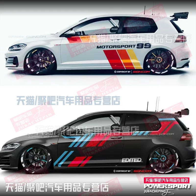 

Автомобильные наклейки для Volkswagen VW Golf 6 Golf 7 GTI Golf 8, спортивные наклейки, виниловая пленка, аксессуары