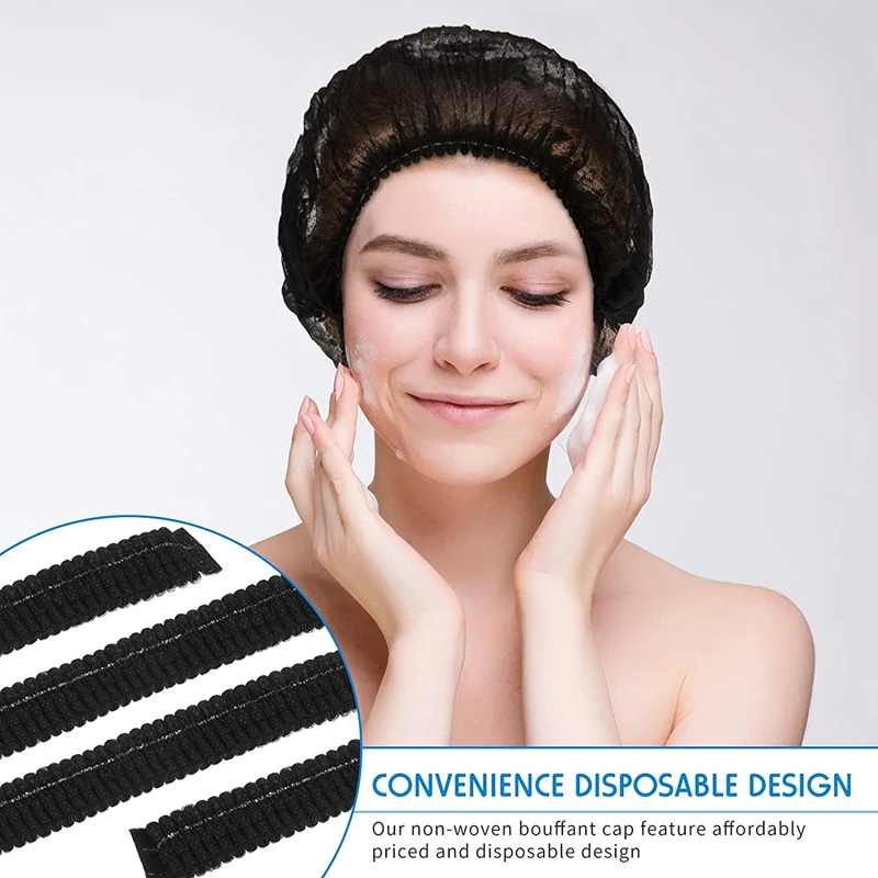 100PCS Disposable Bouffant Caps 21" Stretch Net Hair Head Covers for Kitchen Cooking Catering Service Household Beauty Salon - AliExpress Sd4a77cb1c0eb4049bba028ee22e65d9aw