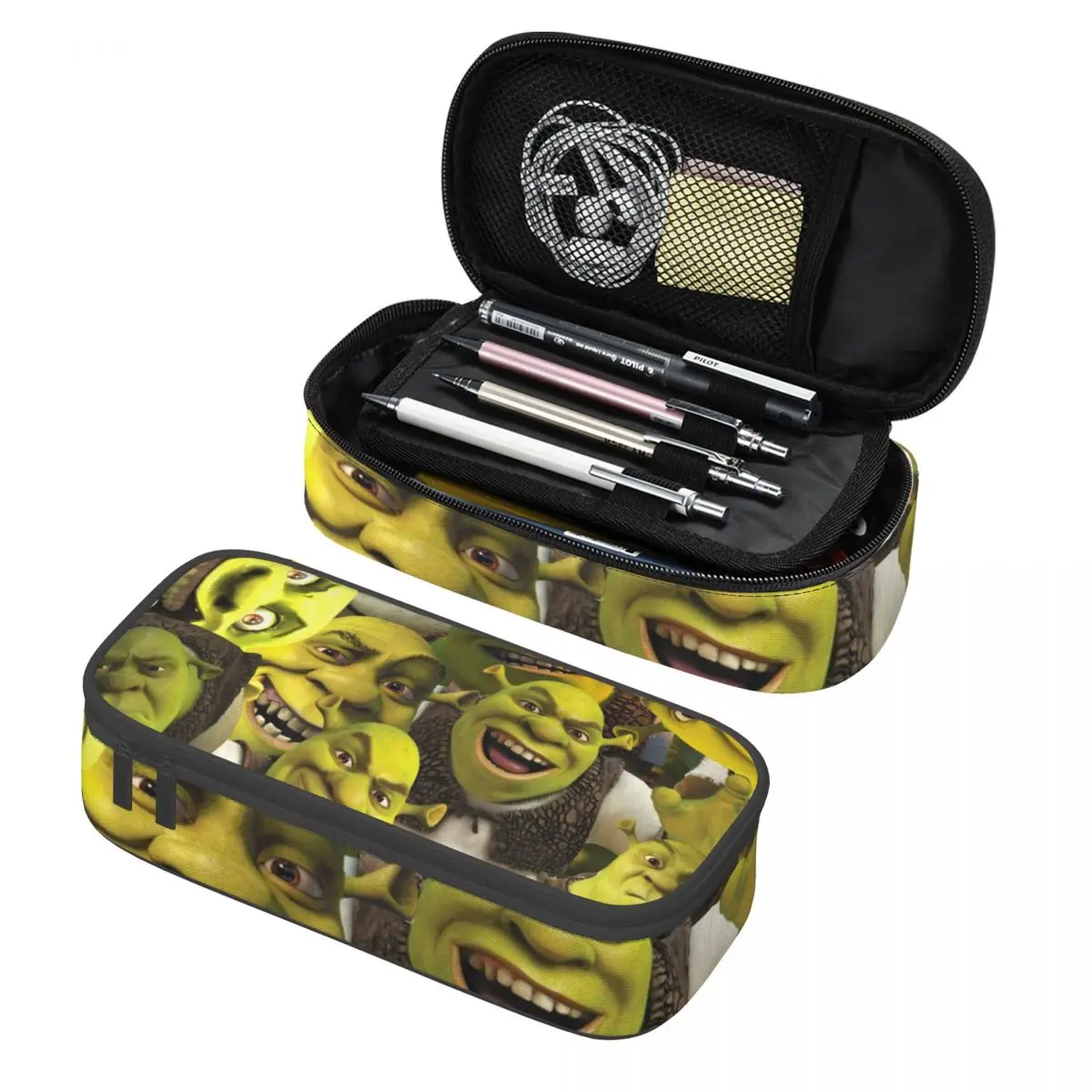 Shrek-Collage Pencil Cases Large Capacity Pen Bags Pen Box Pencil Pouch for Boys Girls Students Stationery School Office