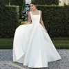 Modern A Line Wedding Dresses For Women 2025  Timeless Square Collar Bridal Dress Formal Brides Reception Gown Customized 1