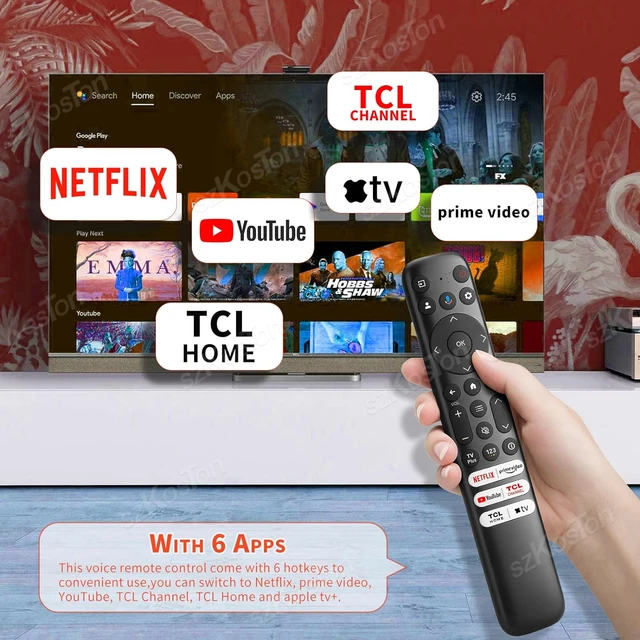 Tcl,Google tv,音声リモコン,Android smart,q6,q7,qm8,s3,s4