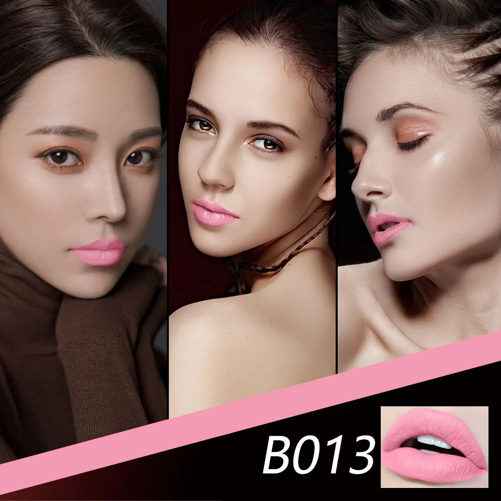 14 Colors Dropshipping Kiss Proof Lipstick Girl Sexy Gold Metallic Waterproof Matte Lipstick Long Lasting Aloe Magic Shade