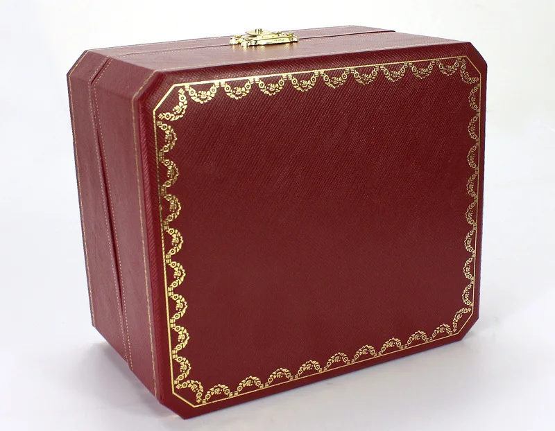 Customized Supply Flip Luxury Red Watch Box High-end Jewelry Package Bag Factory Ready Stock Wholesale 904L Steel Strip Watches