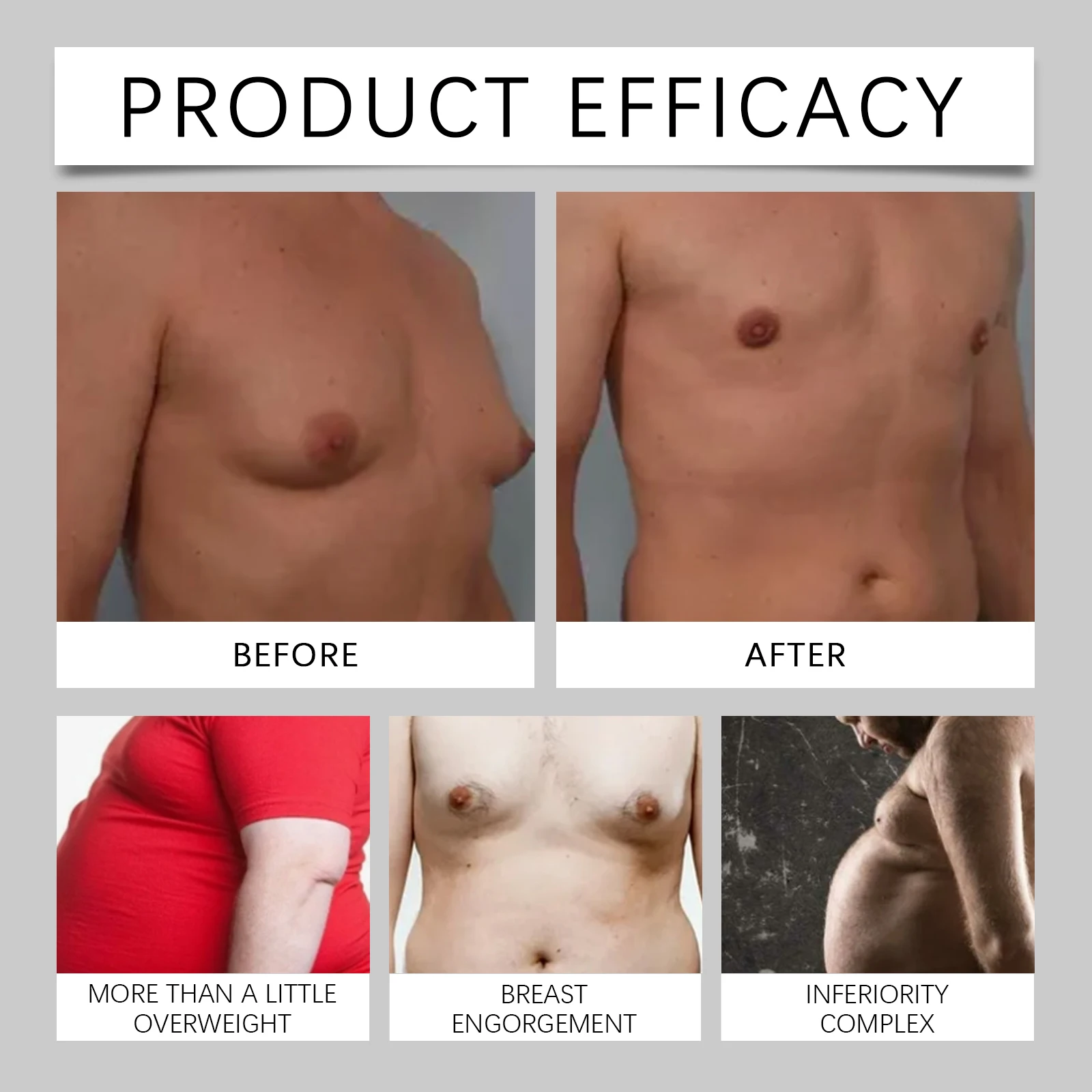 Gynecomastia Removal Oil Anti Cellulite Strengthen Chest Muscles Care Essence Reduce Breast Development Tight Chest Massage Oil