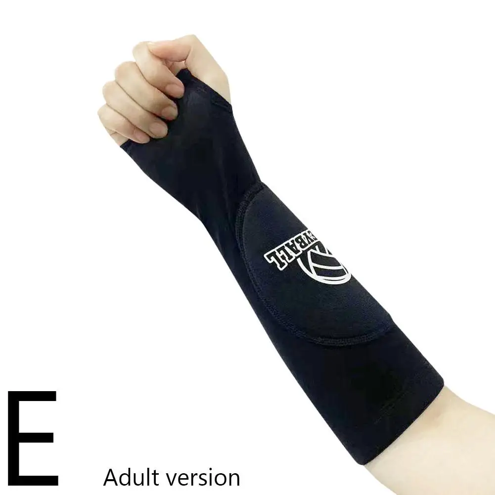1pair Volleyball Arm Sleeves Passing Forearm Sleeves With Pad & Thumbhole For Youth Adult Children Protect Arms F2q9