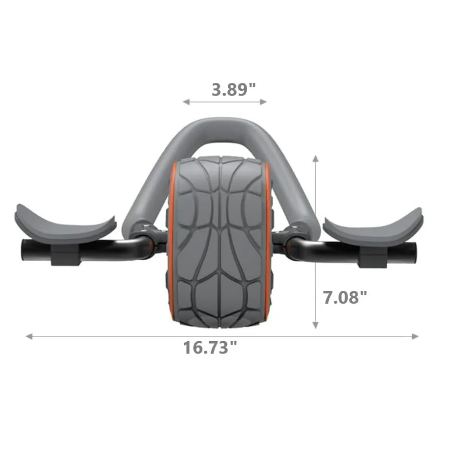 4D Ab Roller Wheel with Knee Pad and Elbow Support for Home Fitness Equipment, Abdominal Trainer for Men & Women