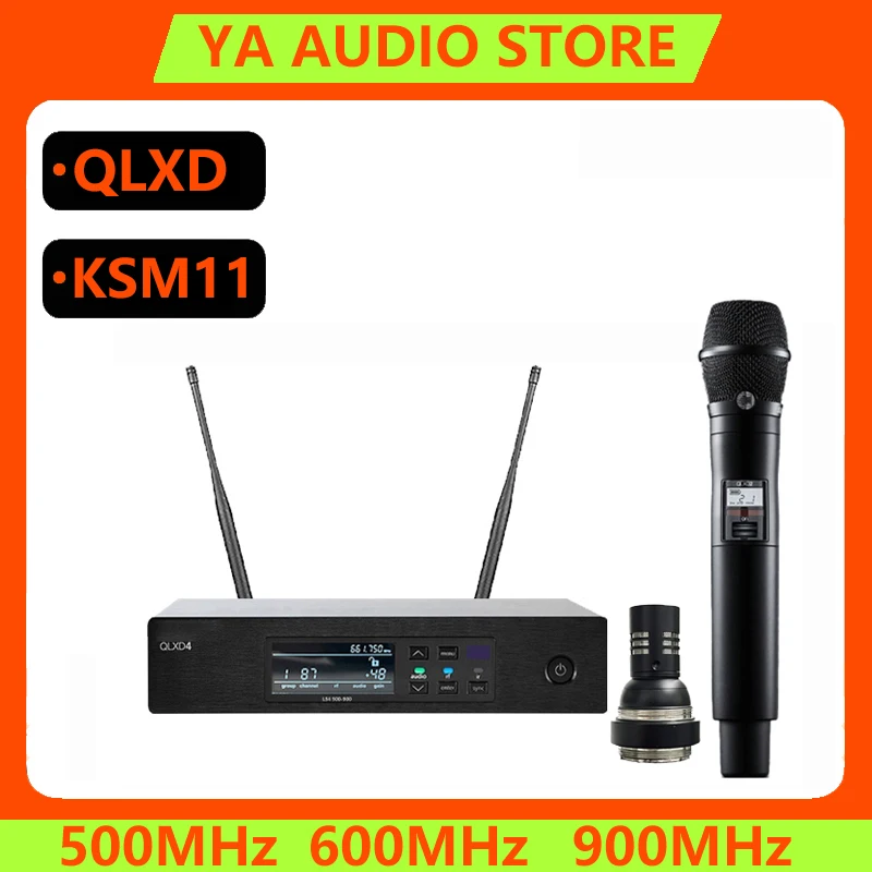 최고의 전문 무선 마이크 세트, 콘덴서 카디오이드 픽업, 체중계 공연에 적합, qlxd4ksm11