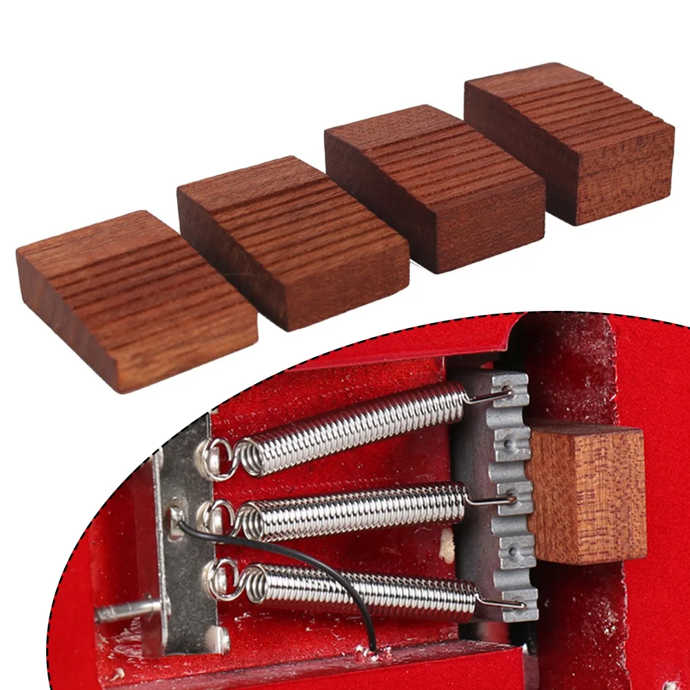 

4 шт., электрическая гитара, плавающий слайдер тремоло, Инструмент Luthier для FD-гитары ST, твердое красное дерево для всех плавающих гитар Trem