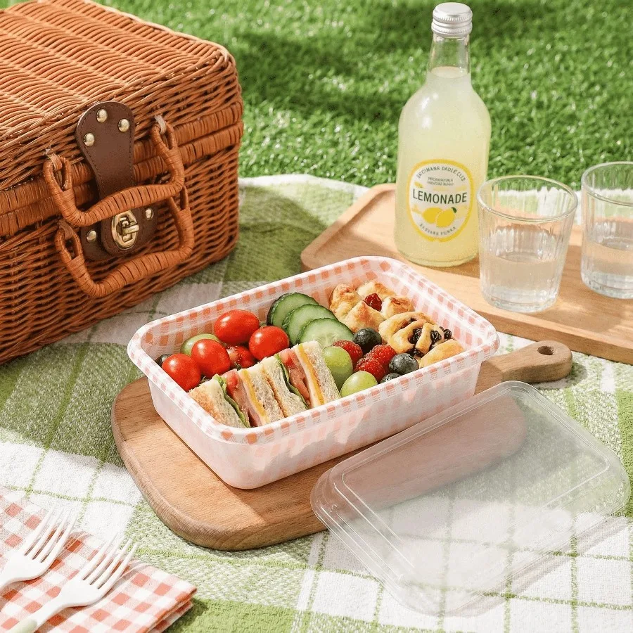 10pcs Disposable Takeout Boxes &ndash; Food-Grade PP Insulated Containers for Restaurants, Bakeries & Picnic Use