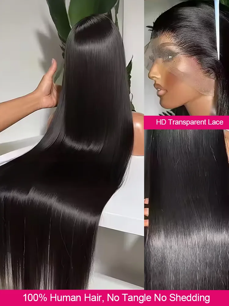 Lace Front Wig Human Hair Wigs Human Hair Wig Front Lace Wig 250 Density 30 40 Inch Bone Straight 13x6 HD Lace Frontal Wigs Preplucked 13x4 Lace Front Human Hair Wig Glueless 5x5 Closure