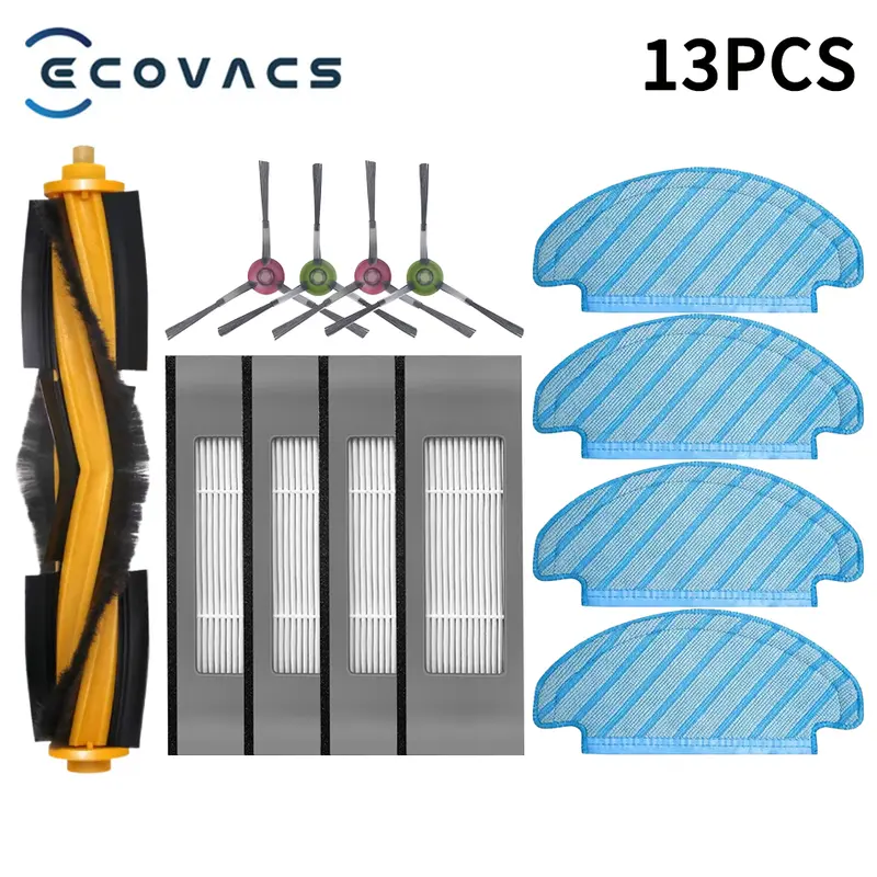 ECOVACS Deebot T8 AIVI T9 AIVI N8 Pro AIVI N9 N10 N10 Plus Accessories Main brush, side brush, filter, dust bag,Hepa Filter - Image 26
