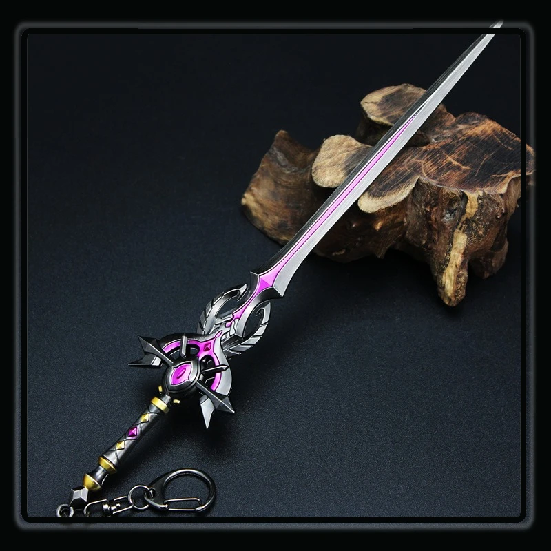 

Ударопрочная игра Genshin, охватывающая 22 см, модель ручного меча, брелок с подвеской, коллекция ручной работы, дисплей, косплей, оружие, игрушки