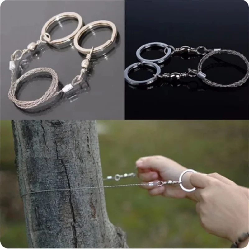 1pc Hand Drawn Rope Saw Multi-function Saw Manual Cutting Chain Tool Stainless Steel Wire Chain Saws Cutting Hand Tools multi purpose saw