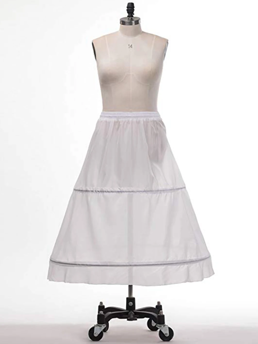 Women's Hoops Petticoat Bridal Half Slips Underskirt Wedding Dress Ball Gown Bride Pannier Crinoline 2
