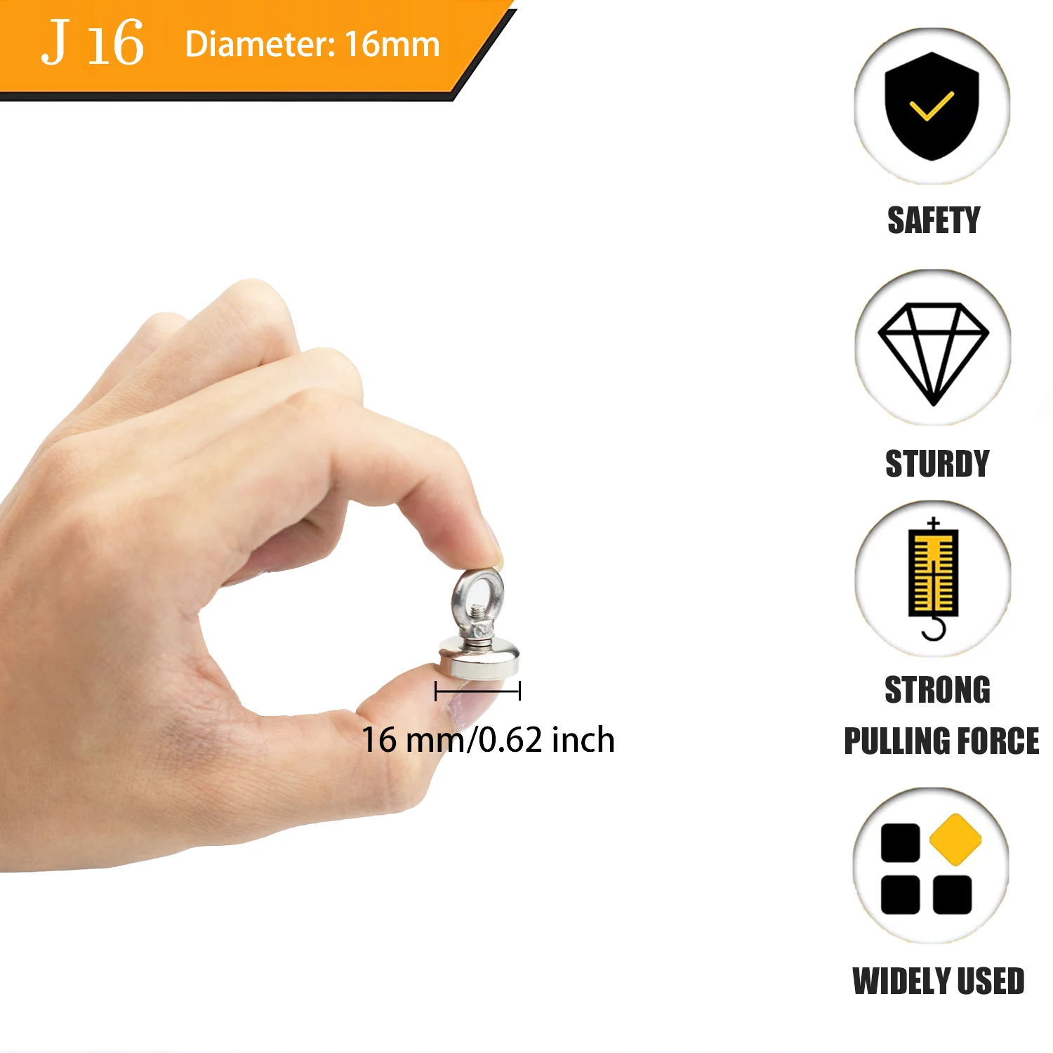 Pot Magnet For Fishing Magnetic Chuck - Magnetic Salvage Tool And Fishing Pot Ma - Foto 8