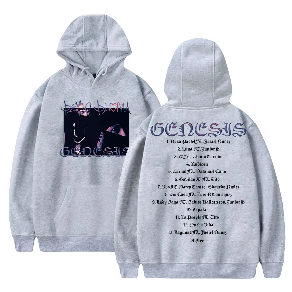 thumbnail image 1 of Sudadera con capucha de Peso Pluma, álbum GÉNESIS, rapero, mercancía estampada, unisex, moda, divertida, informal, estilo hip hop, 1 of 5