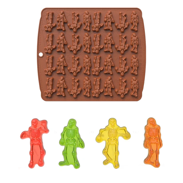 6-Cavity Halloween Silicone Molds (2 Pack) - Yummy Gummy Molds