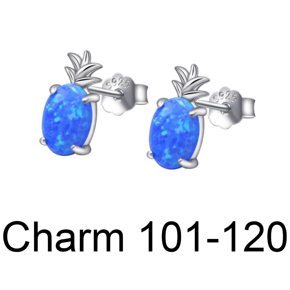 

2023 NEW 100% 925 Sterling Silver Autumn Collection Charm101-120 Pendant Fit DIY Women Bracelet Fashion Original Jewelry Gift