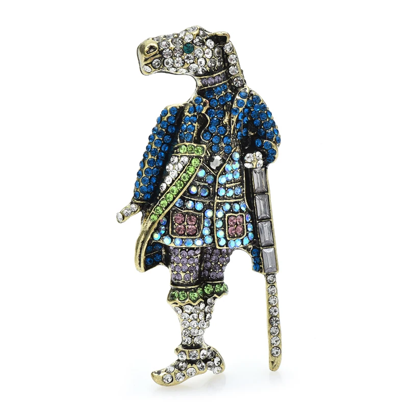 WulibabyHorseHeadHumanBodyGodBroochesForWomen2color