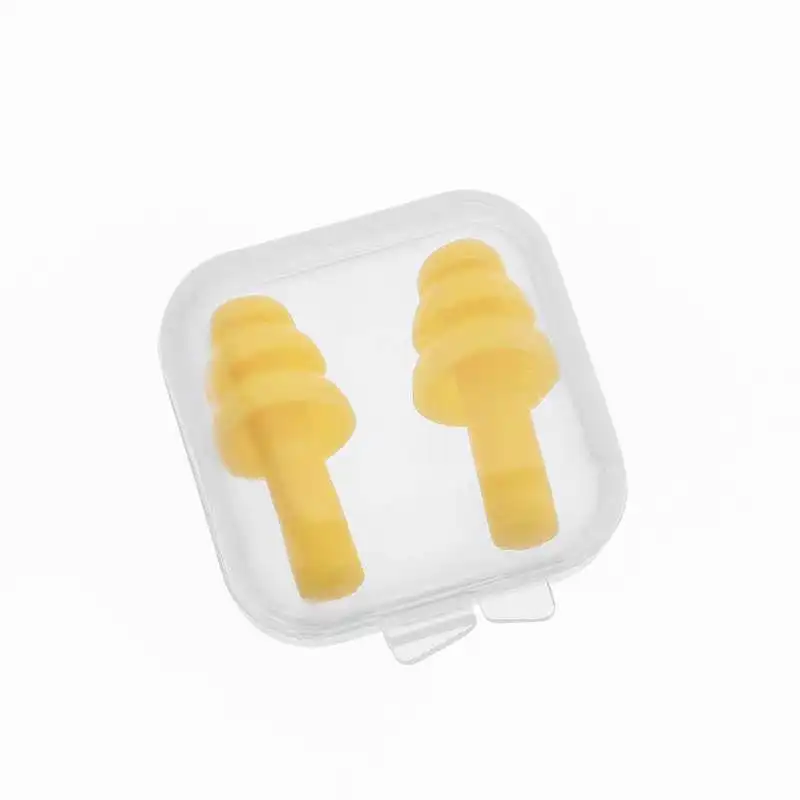5Pairs Adults Waterproof Silicone Swimming Ear Plugs Box Packed Earplug For Surfing Diving and Students Learning Swimming 5