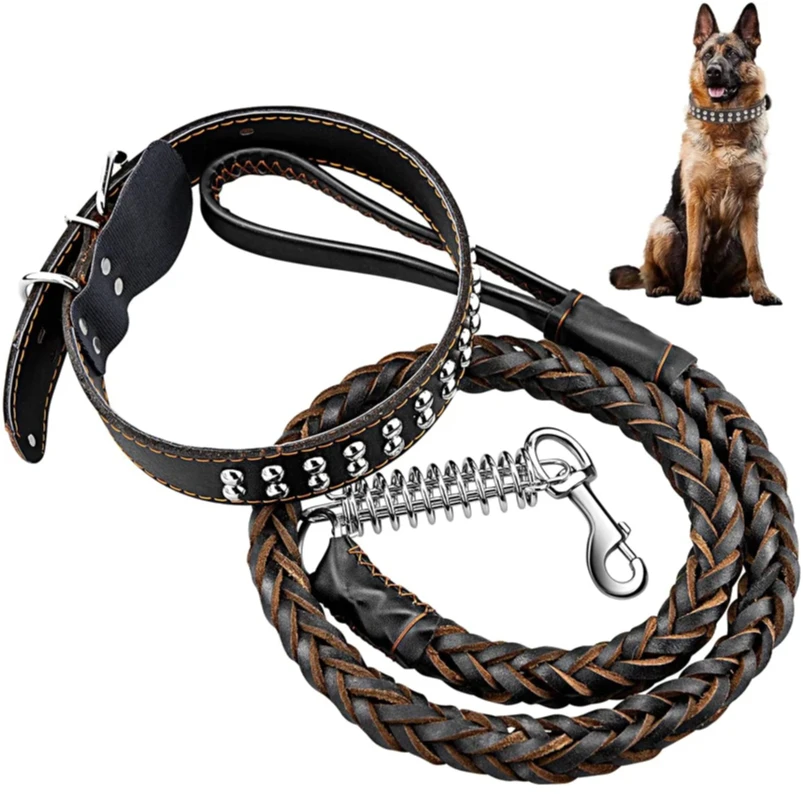 Cowhidecollar+leashstrongRealbigdogcollarHighqualitysewingStrongSafetyChainRopeMediumLargeDogsPetSupplies-AliExpress15