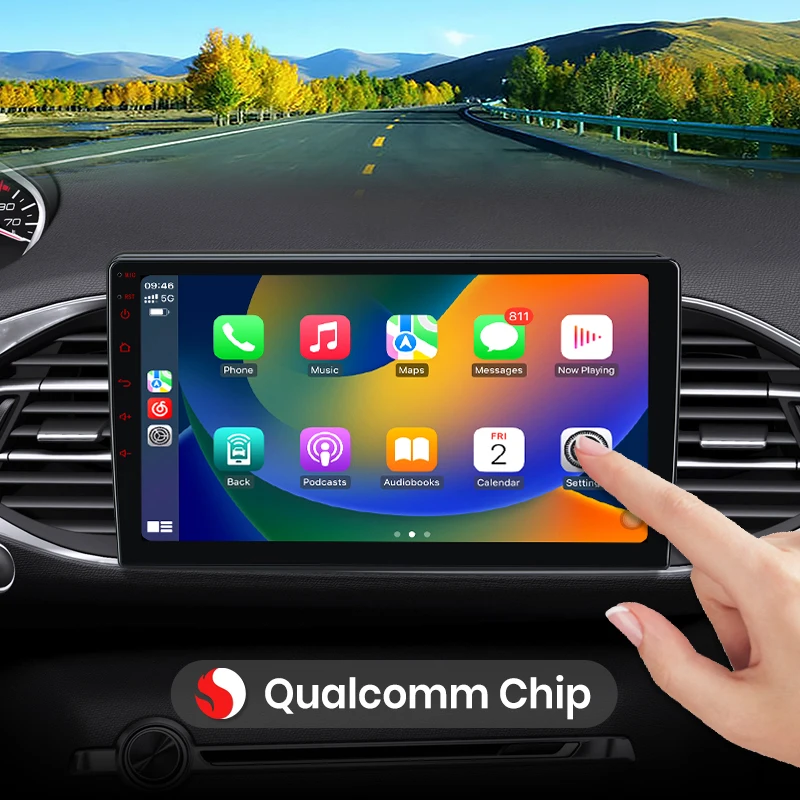 Qualcomm Chip 8 Core für Peugeot 308 308S 2013-2017 Wireless CarPlay für Apple Android Auto Autoradio GPS IPS RDS FM WiFi BT 4G