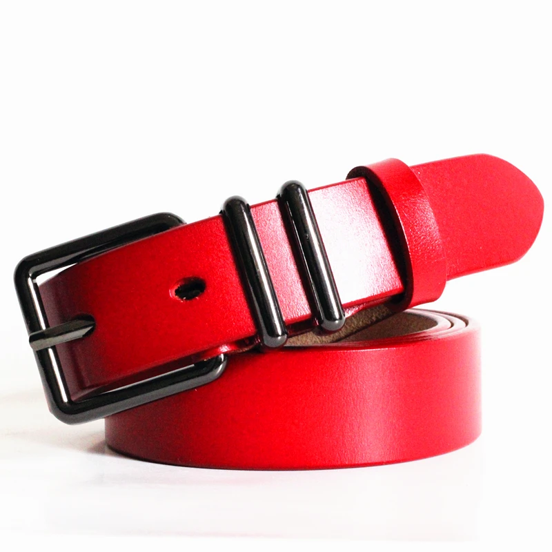 

Genuine Leather Belts for Women Second Layer Cowskin Woman Belt Vintage Pin Buckle Strap Jeans