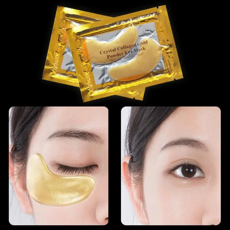 Kryształowy kolagen 24-karatowe złoto Maska pod oczy Nawilżające, nawilżające, mocne plastry na oczy do pielęgnacji oczu