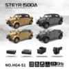 2.4G HG 1/18 RC Off-road Vehicles 4x4 Remote Control Command Vehicle Model with Smoke Unit and Light Sound Set RC Toy TH23880 2