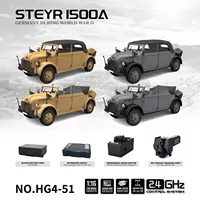 2.4G HG 1/18 RC Off-road Vehicles 4x4 Remote Control Command Vehicle Model with Smoke Unit and Light Sound Set RC Toy TH23880 2