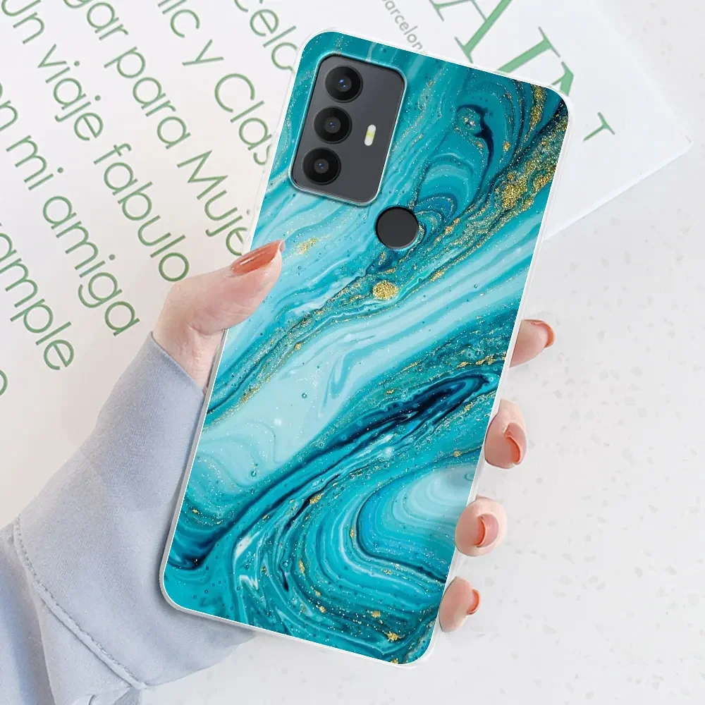 Floral Transparent TPU Silicone Soft Phone Case Cover - Flower Printing Coque Bumper