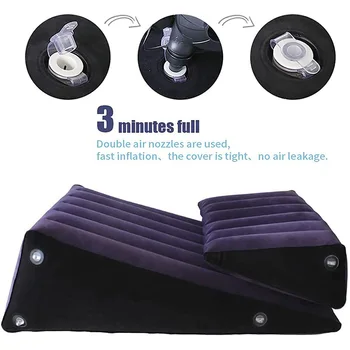 TOUGHAGE Inflatable Cushion Sex Pillow Wedge Body Sofa Love Bed Erotic BDSM Chair Pad Position Sexy Furniture Sleeping Sextoys 3