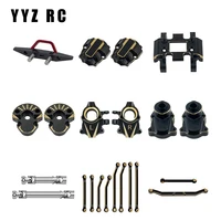 Brass Steering Knuckle and Front Outer Portal Housing 68.7g For Redcat Ascent-18 Rc Car Upgrade Parts Crawler Accessories 1/18 1