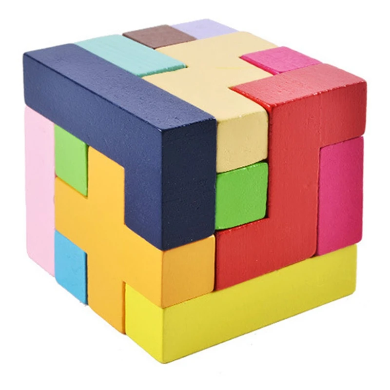 Baby-15PCS 나무 3D 교육 장난감 어린이 장난감 나무 Tangram 퍼즐