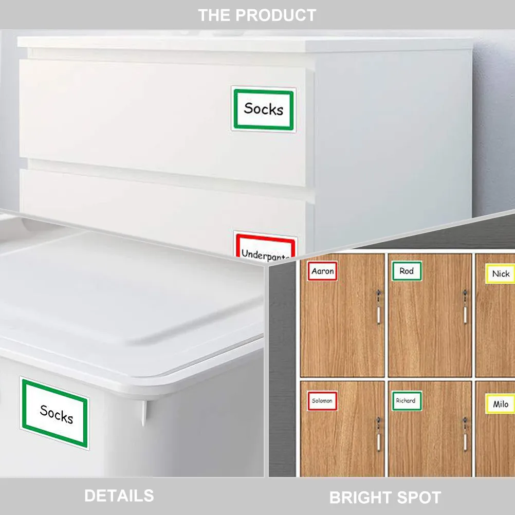 1 롤 빈 이름표 스티커 홈 오피스 학교용 DIY 접착 라벨 다채로운 분류 마크 데칼 간편한 껍질 벗기기 스티커