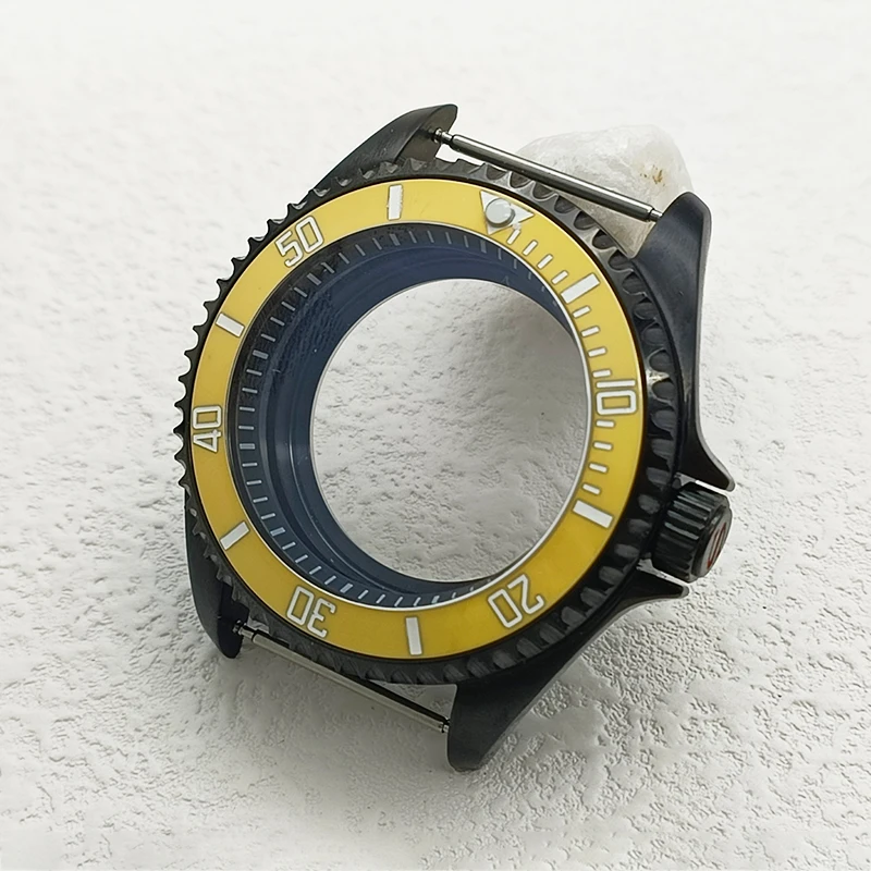 42mm Schwarze Uhrengehäuse Passend für SKX007 SRPD NH35 NH36 4R35 7S26 Uhrwerk Transparente Gehäuseboden Mode Lünette Einsatz Herrengehäuse – Detail 10