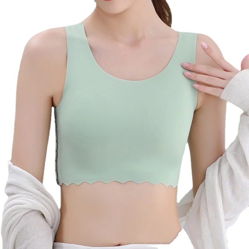 Summer Women's Chest Binder Ice Silk Crop Top Trans Lesbian Tomboy FTM Corset Tops HaleyChan