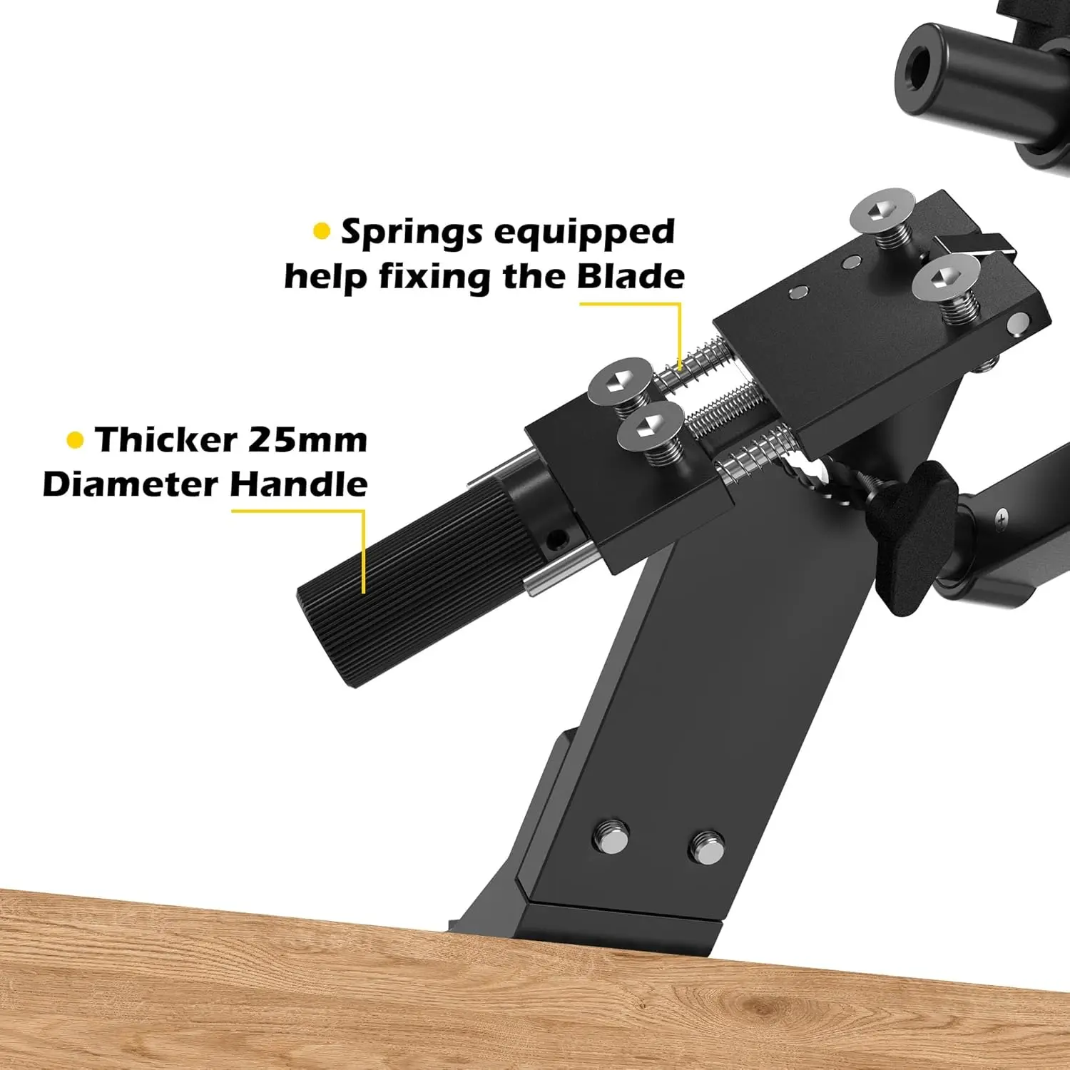 Lawn Mower Blade Sharpener 15°–45° Adjustable with Ball Bearing Handle 6