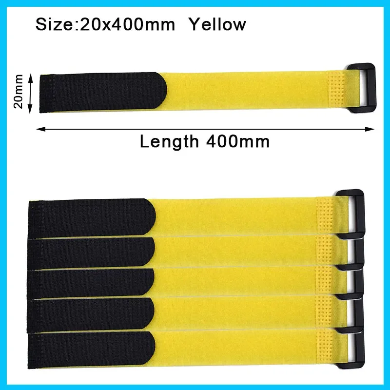 Reusable Nylon Hook and Loop Cinch Straps for Cable Organization and Management