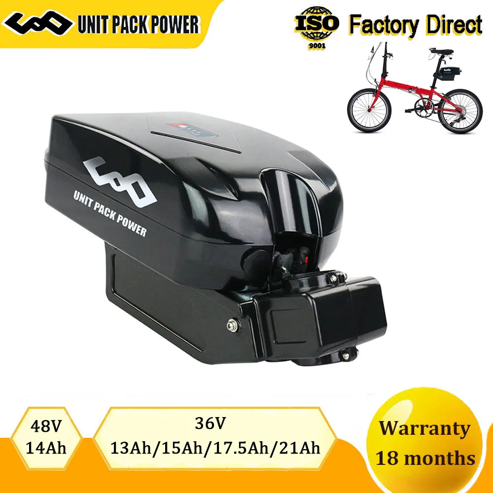 

24V 36V 48V Ebike Battery 15Ah 14Ah 13Ah Seat Post Electric Bicycle 18650 Lithium Batteria for 1000W 750W 500W 350W 250W Motor