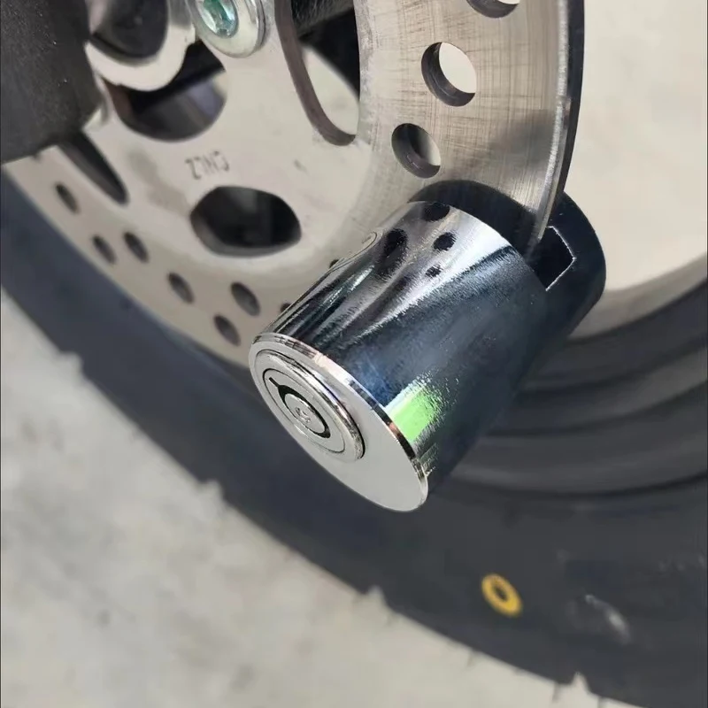 Compact Waterproof Motorcycle and Scooter Anti-Theft Disc Brake Lock