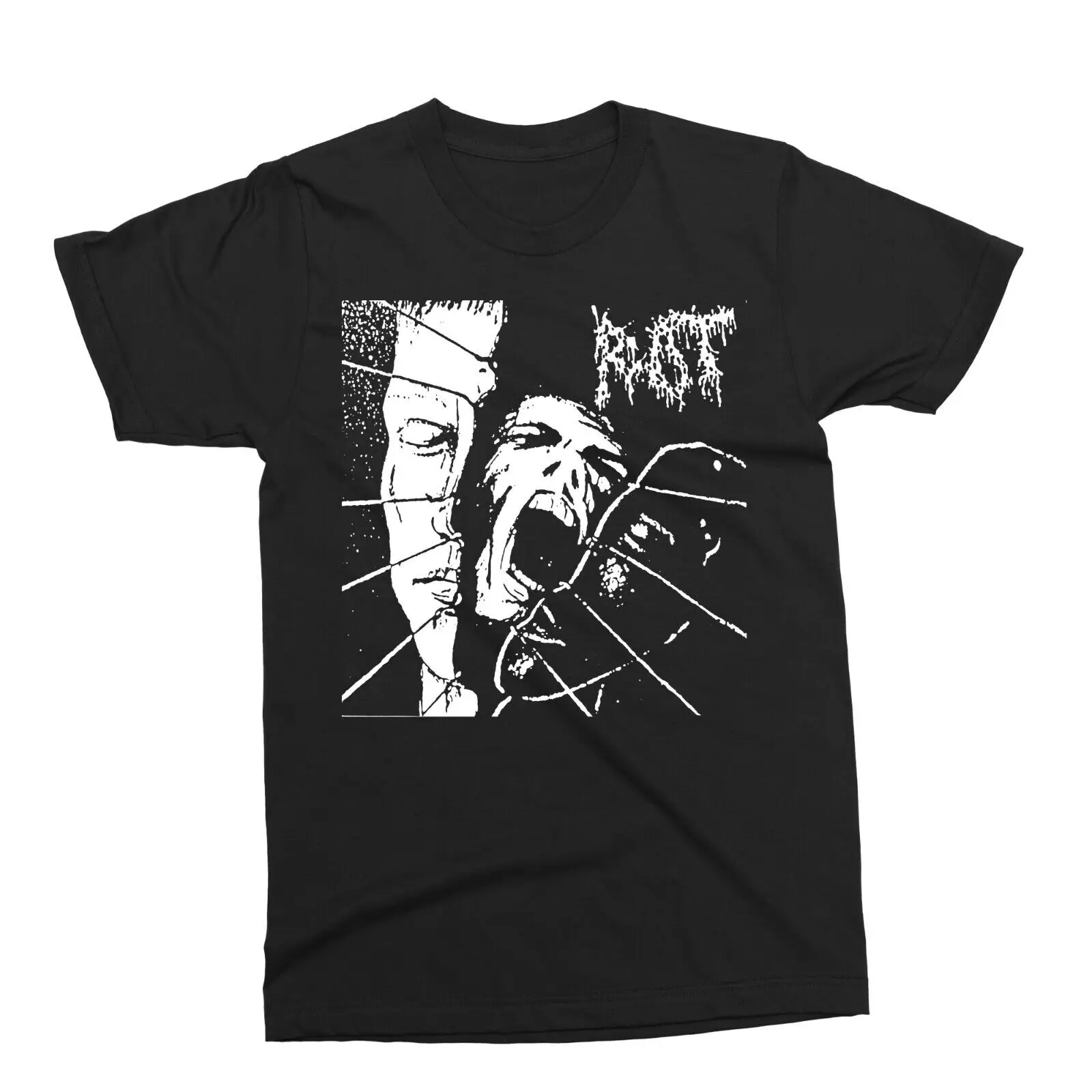 

ROT- Face T-shirt-grindcore,brazil,punk,agathocles,HC,grind,old,thrash,crust