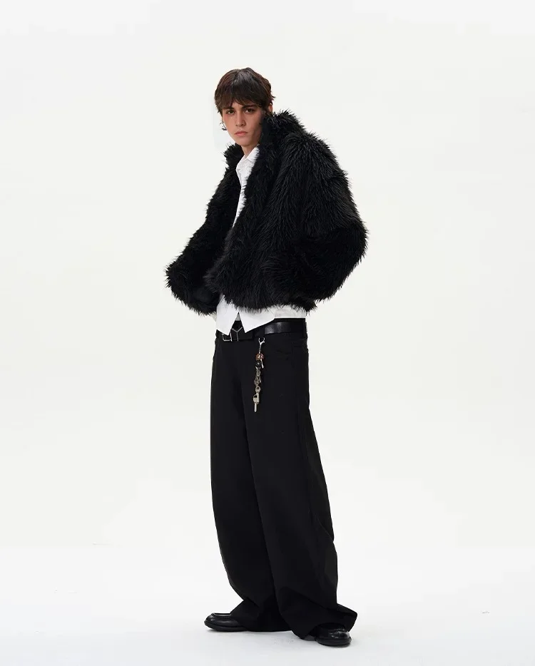 Tung Sung Fur Imitation Thickened Men Faux Fur Coat Men Warm New Winter High Quality Luxury Fluffy Jacket 3