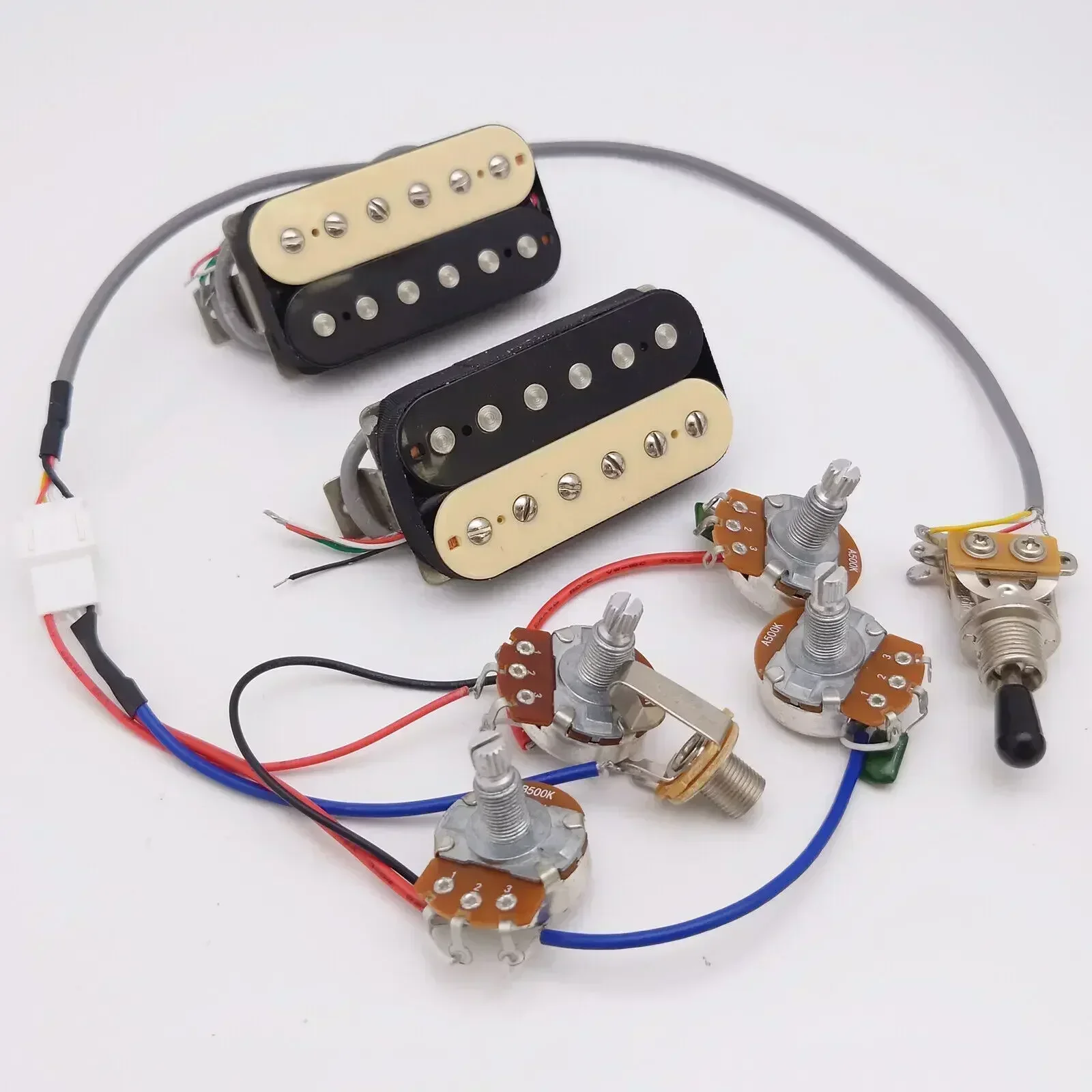 Alnico V Classic 57 Guitar Humbucker Pickup zebra with 4C
