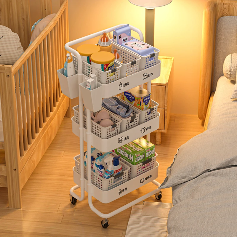 Baby Products Trolley Shelf Floor Multistorey Kitchen Bedroom Bed