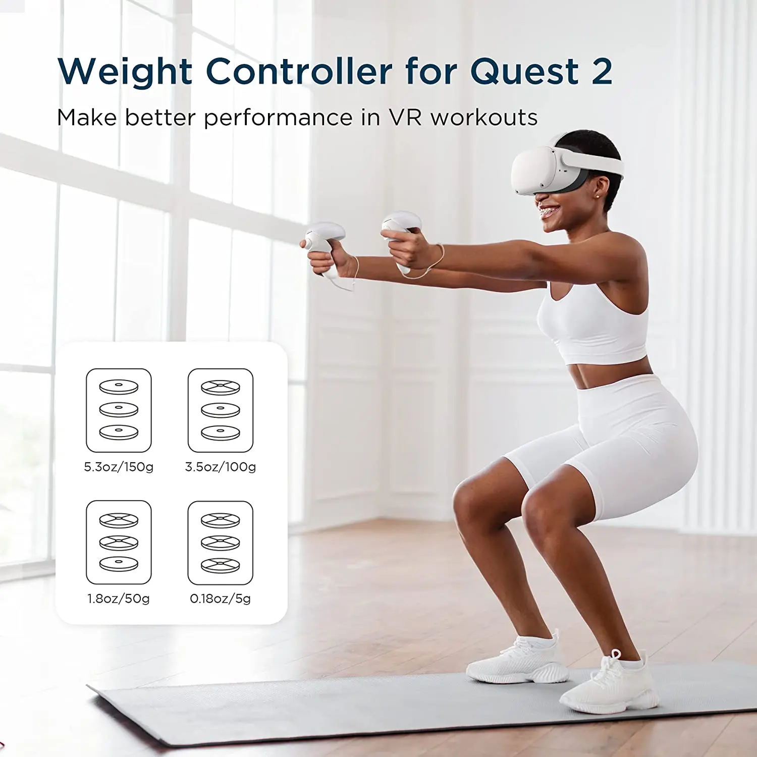 VRウェイトコントローラーフィットネスアクセサリー Amazon.co.jp: KIWI design VRウェイトコントローラー
